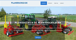 Desktop Screenshot of planierschild.de