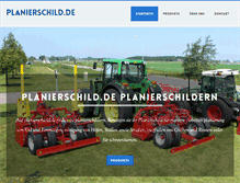 Tablet Screenshot of planierschild.de